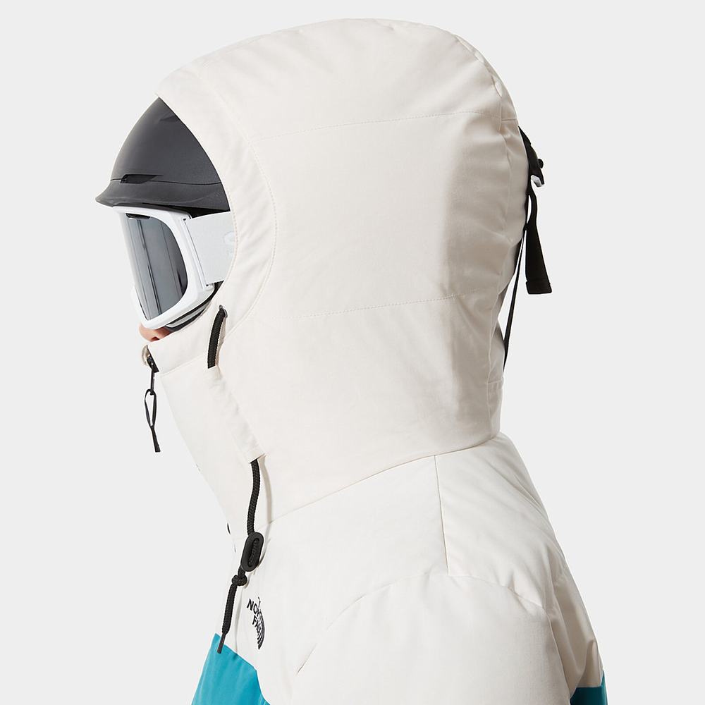 Bundy The North Face Pallie Damske Biele Modre Tmavo Hnede | ZXA-704915