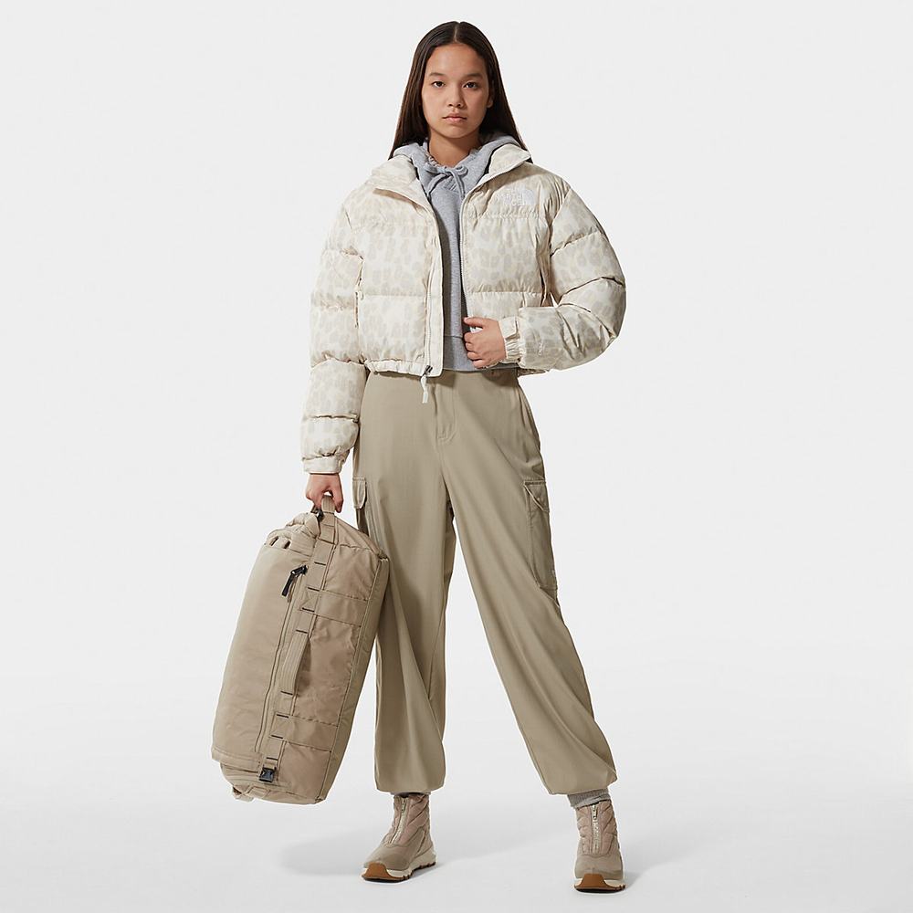 Bundy The North Face Printed Nuptse Kratke Damske Strieborne Siva Leopardie | YMX-746251
