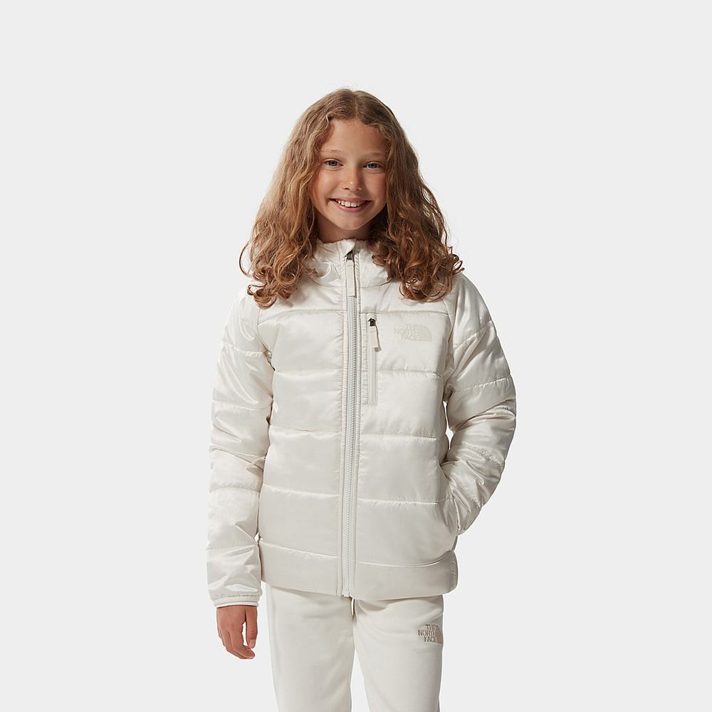 Bundy The North Face Printed Reversible Perrito Insulated Dievcenske Biele Metal | MQY-876251