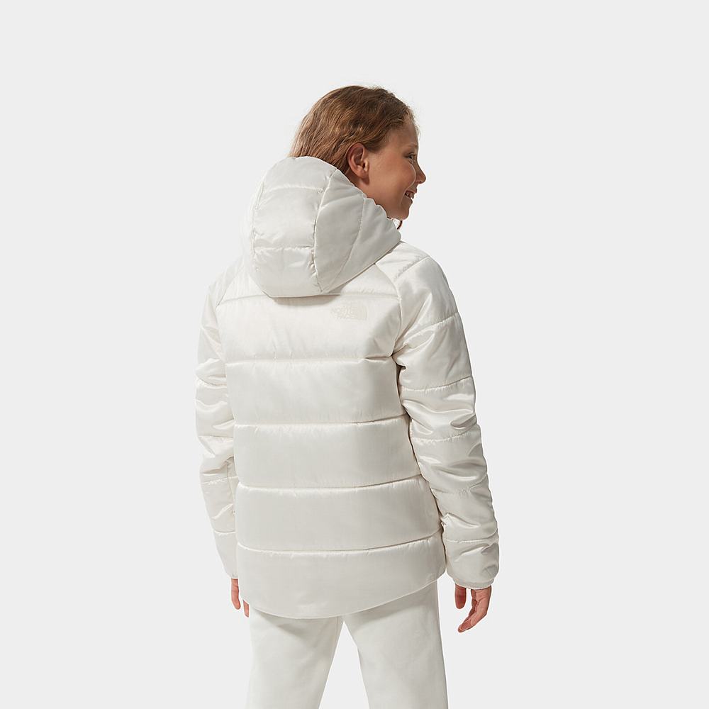 Bundy The North Face Printed Reversible Perrito Insulated Dievcenske Biele Metal | MQY-876251