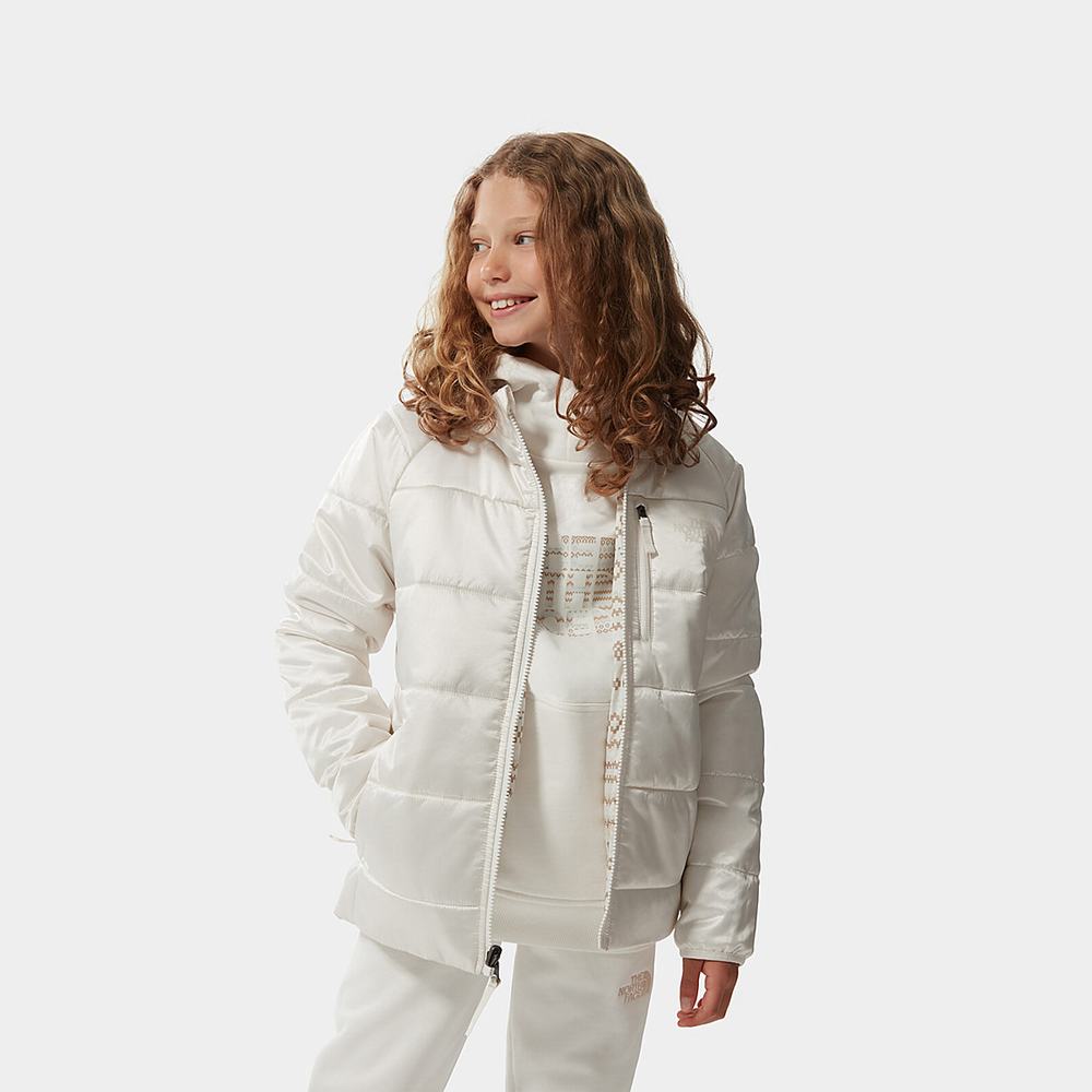 Bundy The North Face Printed Reversible Perrito Insulated Dievcenske Biele Metal | MQY-876251