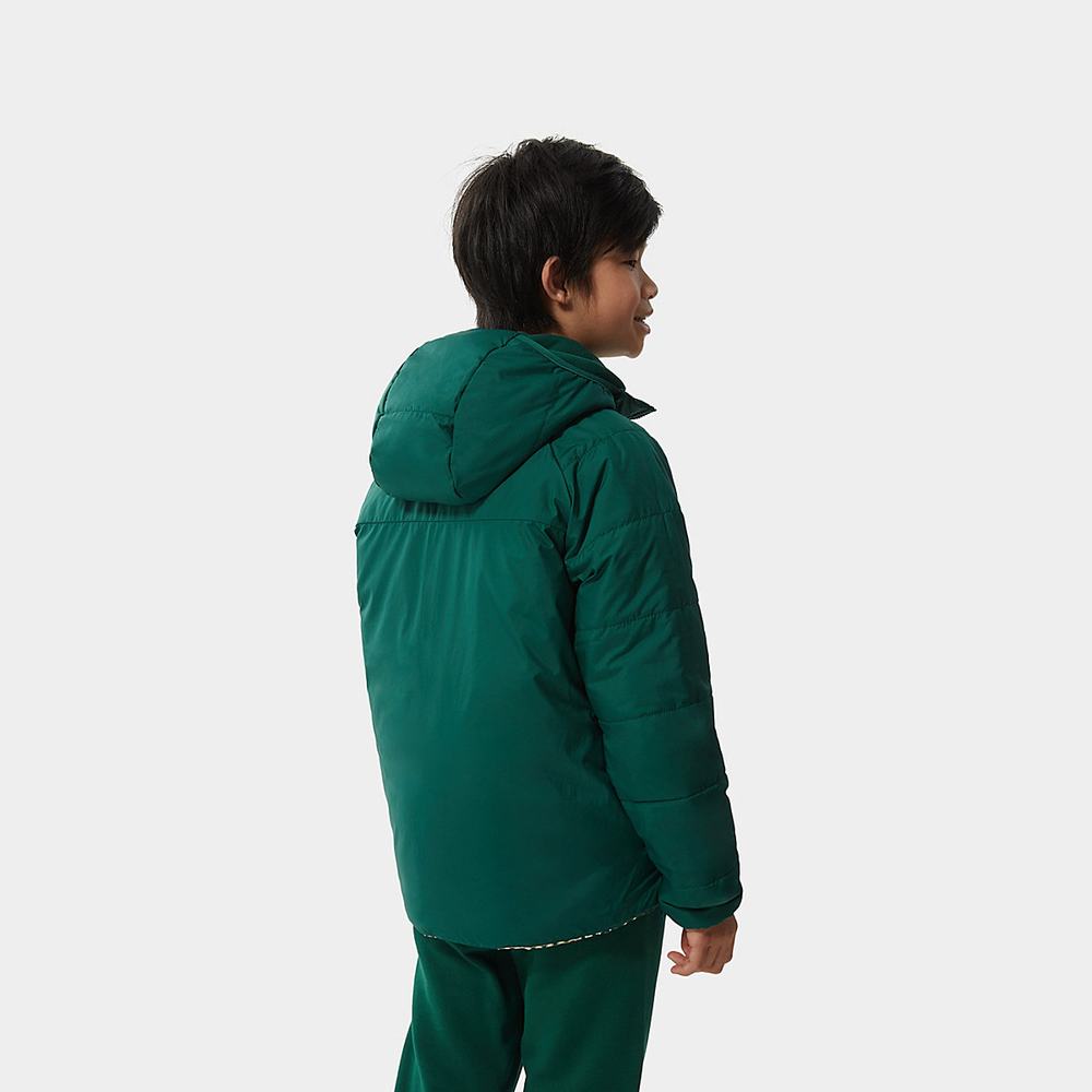 Bundy The North Face Printed Reversible Perrito Insulated Chlapcenske Zelene | NVB-057439