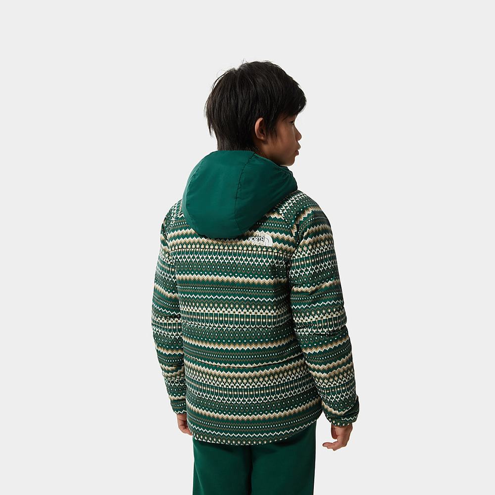 Bundy The North Face Printed Reversible Perrito Insulated Chlapcenske Zelene | NVB-057439