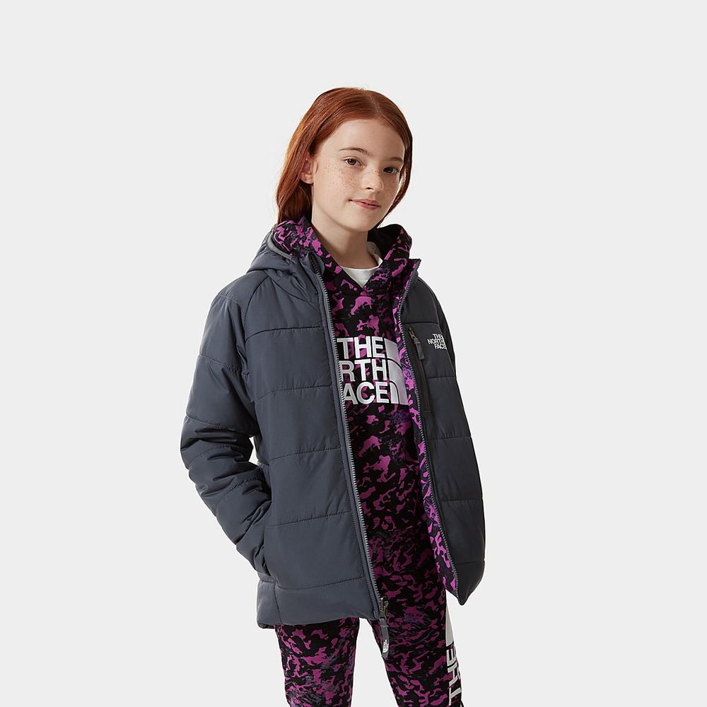 Bundy The North Face Printed Reversible Perrito Insulated Dievcenske Siva Nachový | WAH-854690
