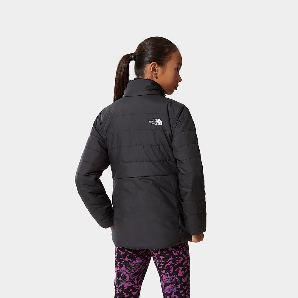 Bundy The North Face Reversible Mossbud Swirl Insulated Dievcenske Čierne | VIT-193548