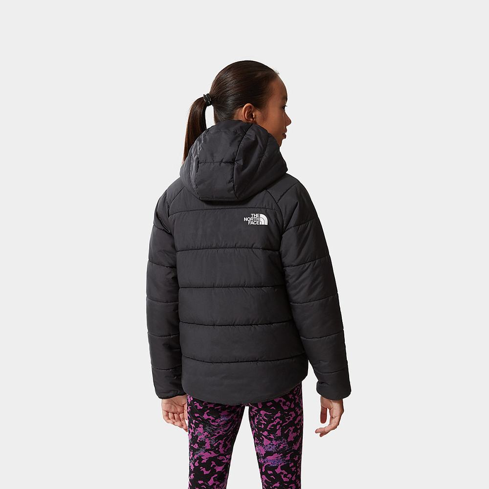 Bundy The North Face Reversible Perrito Insulated Dievcenske Čierne Siva | SPO-062398