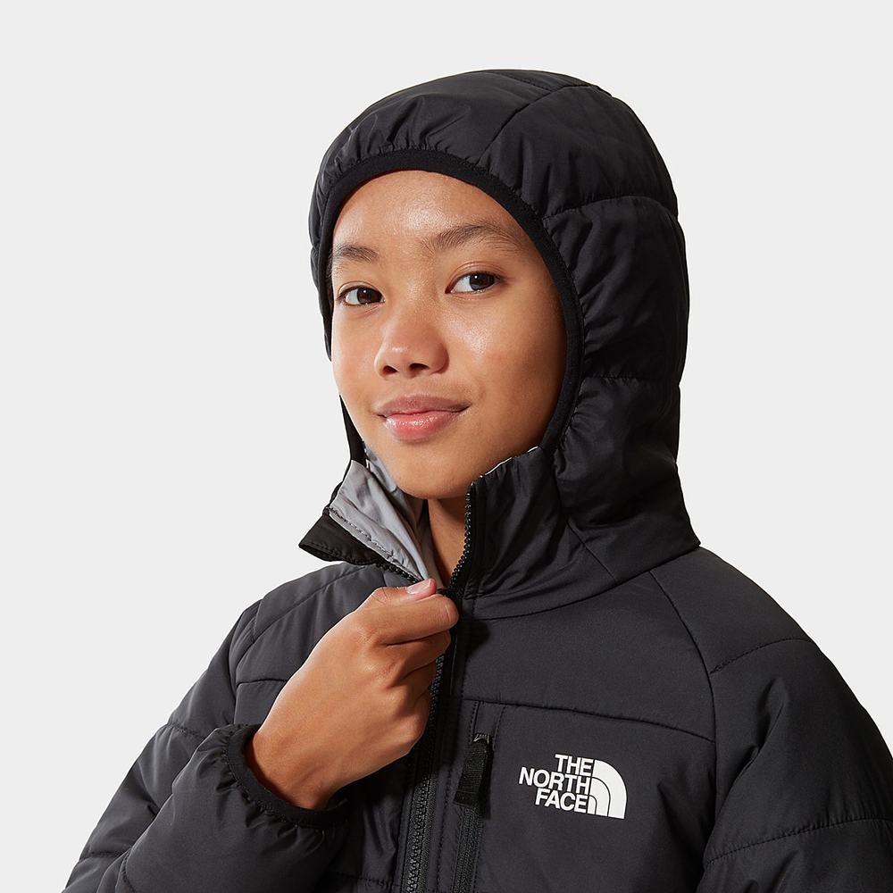Bundy The North Face Reversible Perrito Insulated Dievcenske Čierne Siva | SPO-062398