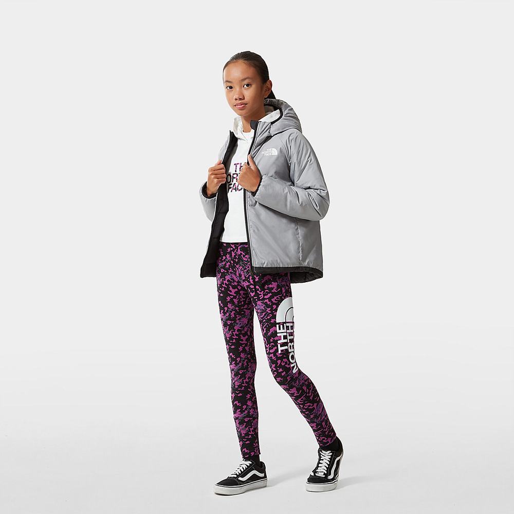Bundy The North Face Reversible Perrito Insulated Dievcenske Čierne Siva | SPO-062398