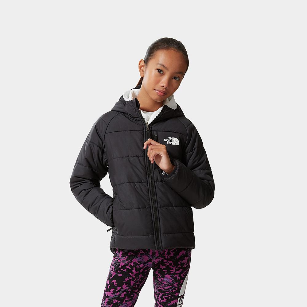 Bundy The North Face Reversible Perrito Insulated Dievcenske Čierne Siva | SPO-062398