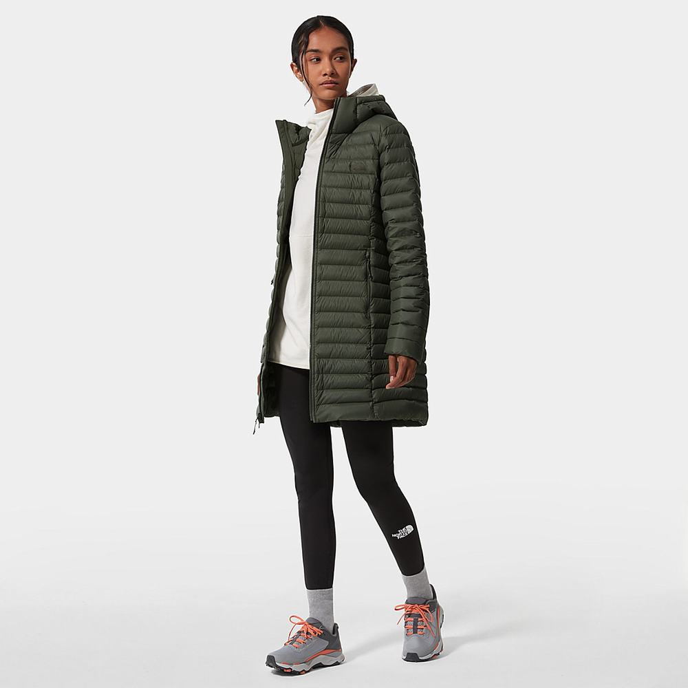 Bundy The North Face Stretch DOWN Damske Olivovo Zelená Zelene | MEV-923605