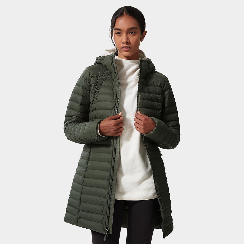 Bundy The North Face Stretch DOWN Damske Olivovo Zelená Zelene | MEV-923605