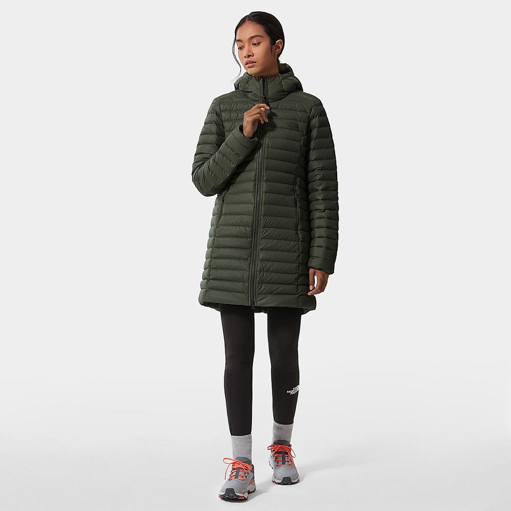 Bundy The North Face Stretch DOWN Damske Olivovo Zelená Zelene | MEV-923605