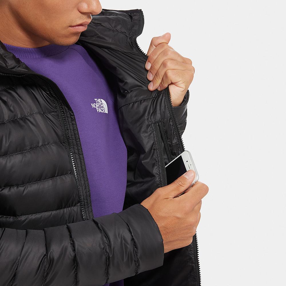 Bundy The North Face Trevail S Kapucňou Panske Čierne | GOQ-708123