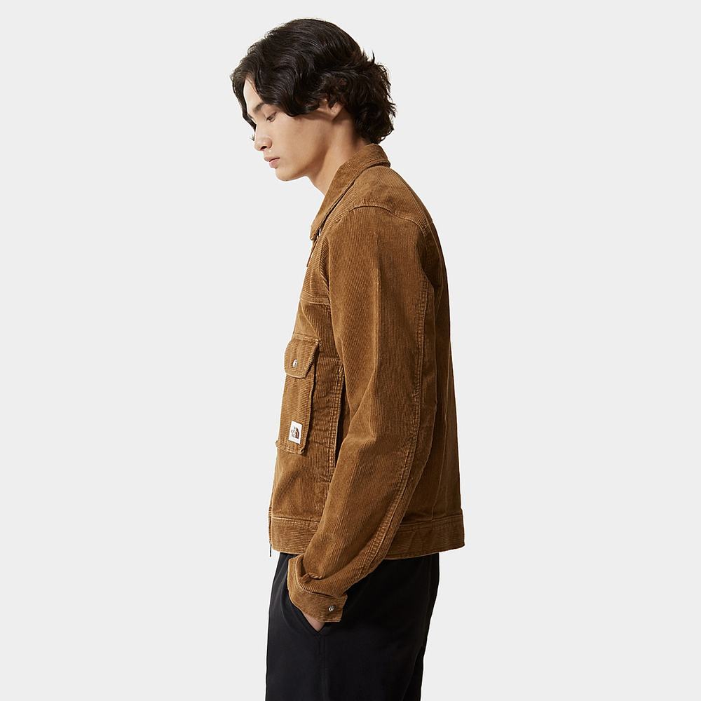 Bundy The North Face Trucker Panske Hnede Námornícka Modrá | JUH-879145