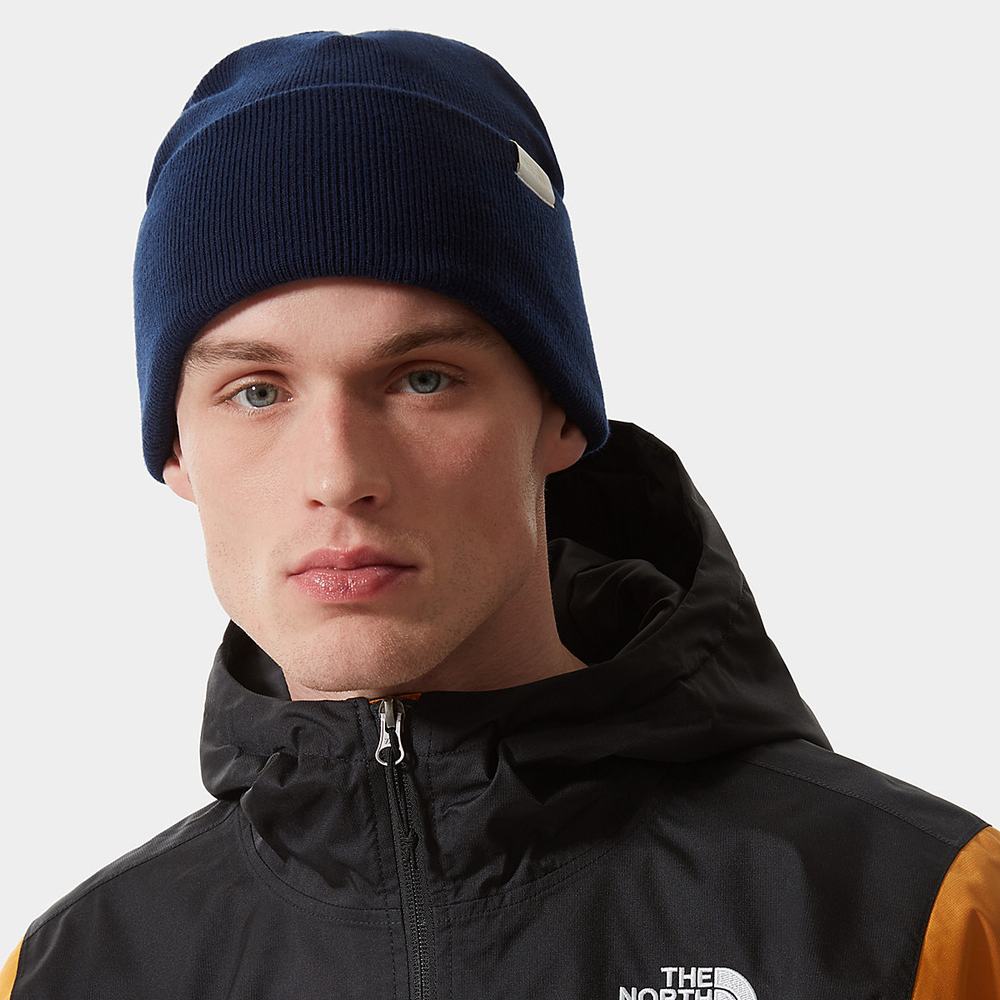 Ciapky The North Face BROOKLANDIA Beanie Panske Námornícka Modrá | PGL-930162