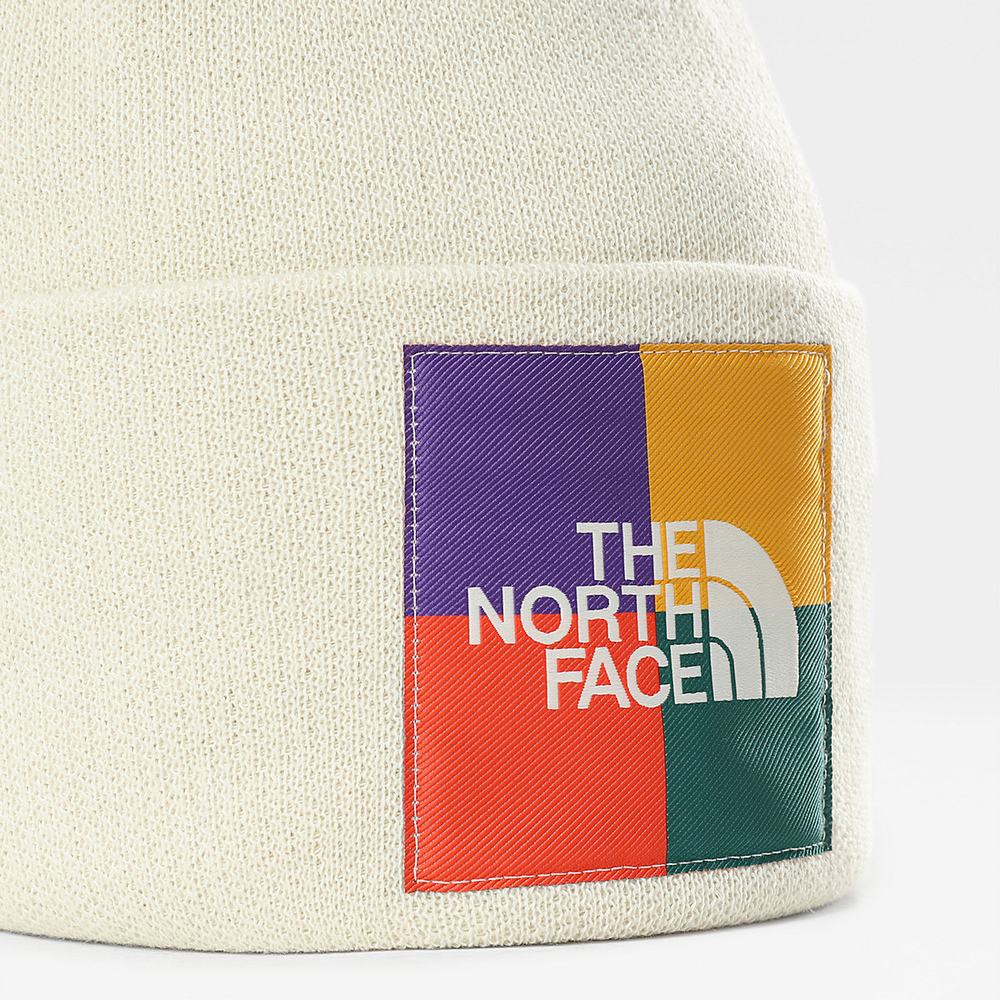 Ciapky The North Face Colourblock Pletené Beanie Damske Biele | HPV-093821