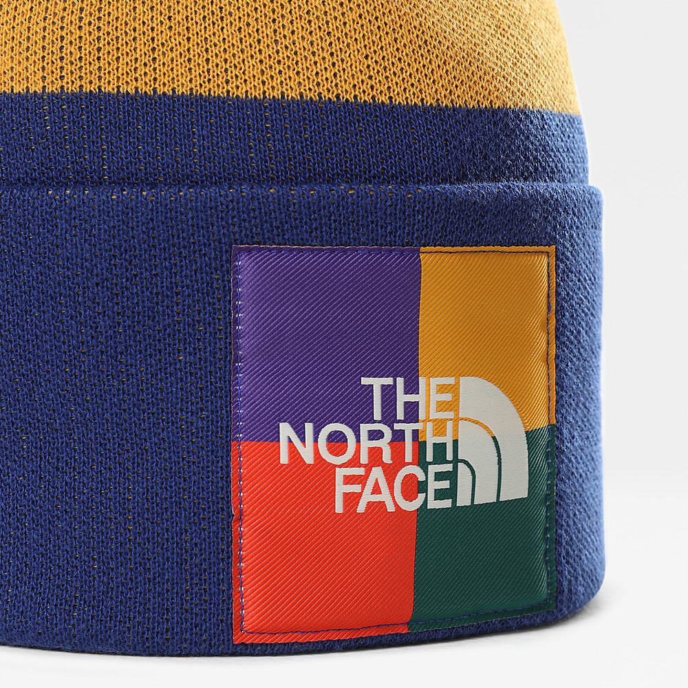 Ciapky The North Face Colourblock Pletené Beanie Damske Modre | JMV-408397