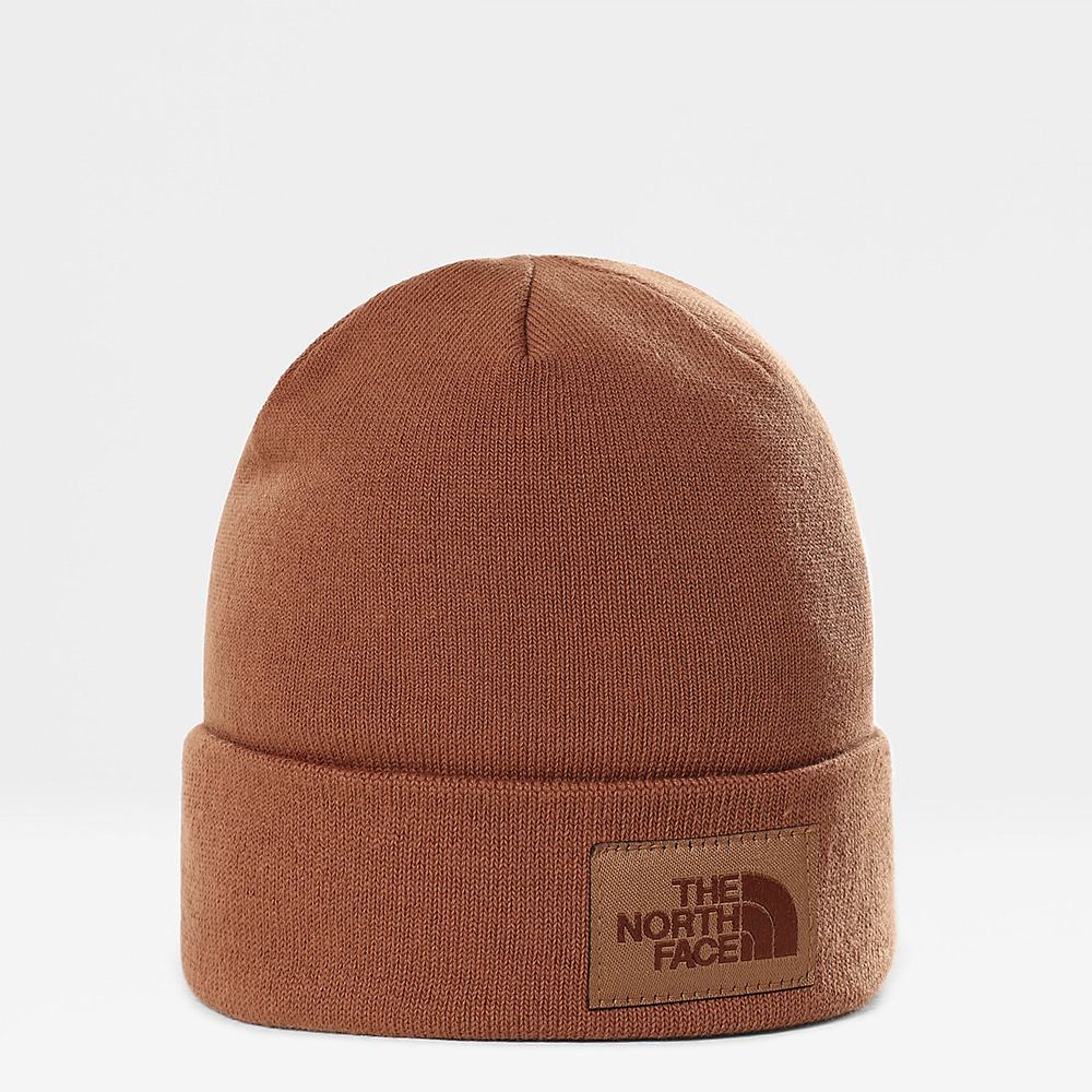 Ciapky The North Face Dock Worker Recycled Beanie Damske Tmavo Zelene Hnede | NOG-287603