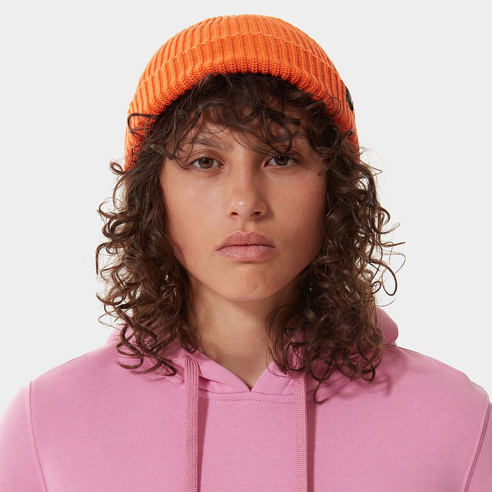 Ciapky The North Face FISHERMAN Beanie Damske Červené Oranžové | CNW-102387