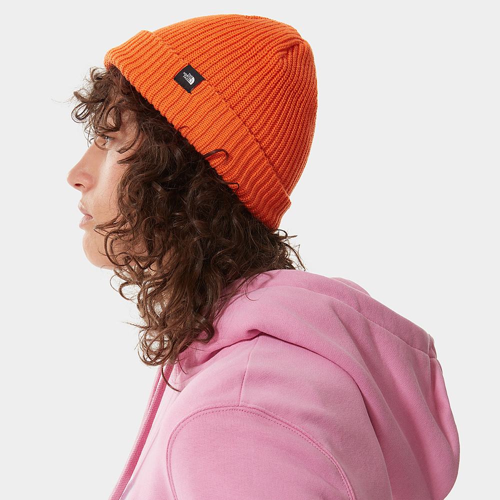 Ciapky The North Face FISHERMAN Beanie Damske Červené Oranžové | CNW-102387