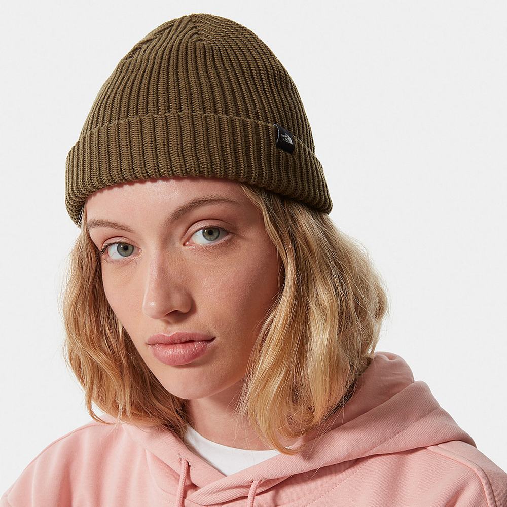 Ciapky The North Face FISHERMAN Beanie Damske Olivovo Zelená | RNF-621730