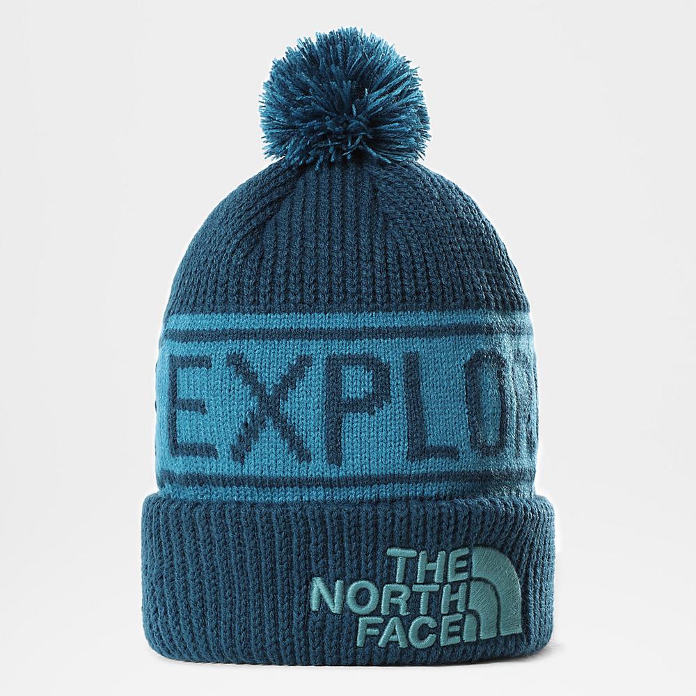 Ciapky The North Face Retro TNF Pom Beanie Damske Modre | OXC-819024
