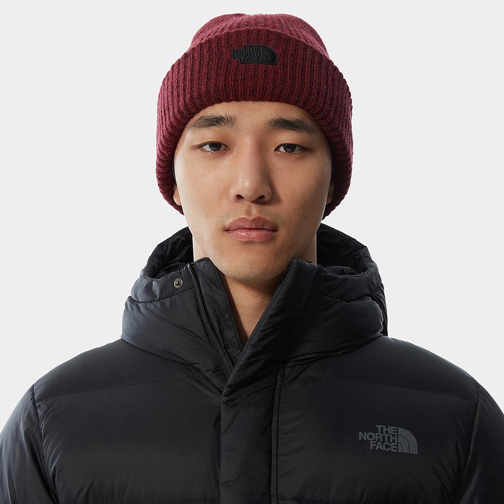 Ciapky The North Face TNF Citystreet Beanie Panske Tmavo Červené | ZRV-483590