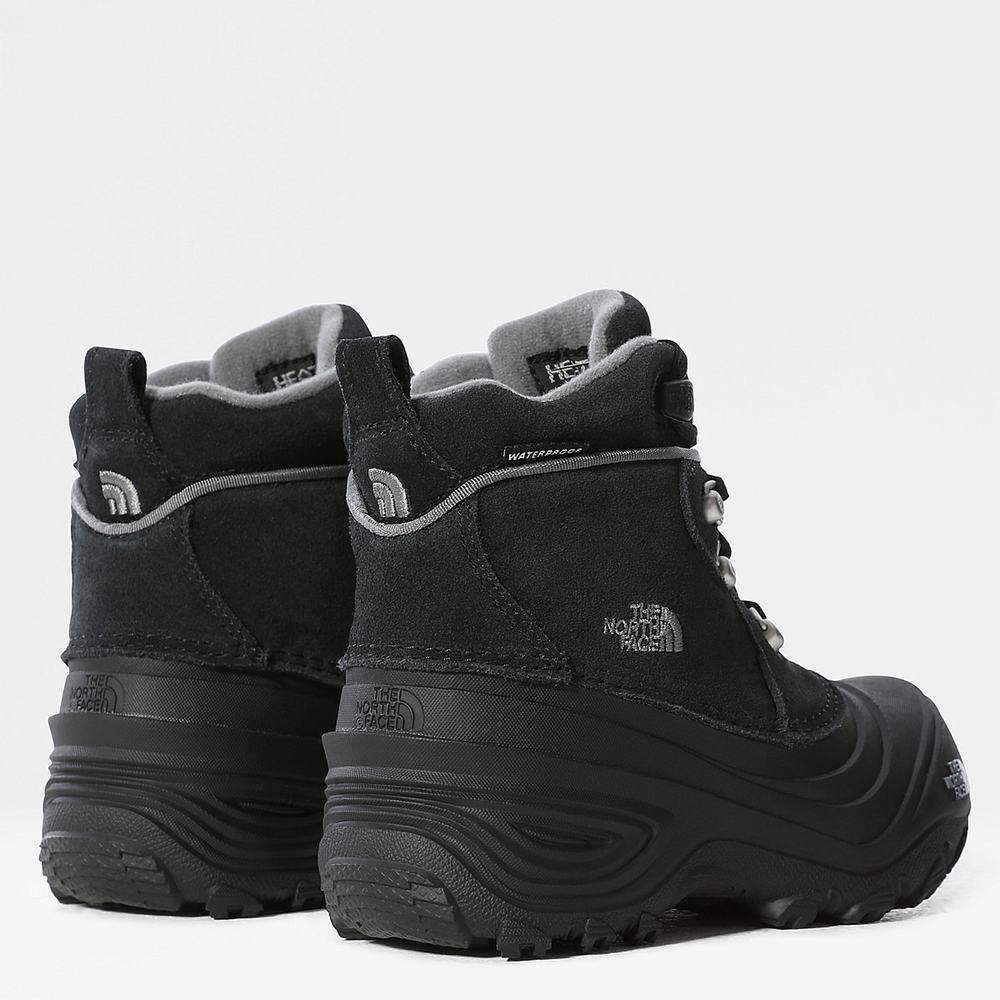 Cizmy The North Face Chilkat Cipkovane II Dievcenske Čierne Siva | UBN-740921
