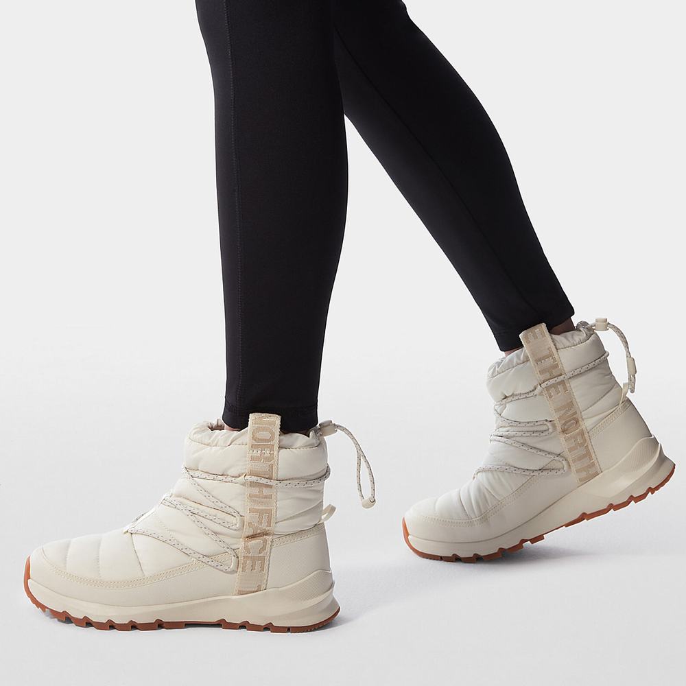 Cizmy The North Face THERMOBALL™ Cipkovane-Up Damske Biele | ONU-361725