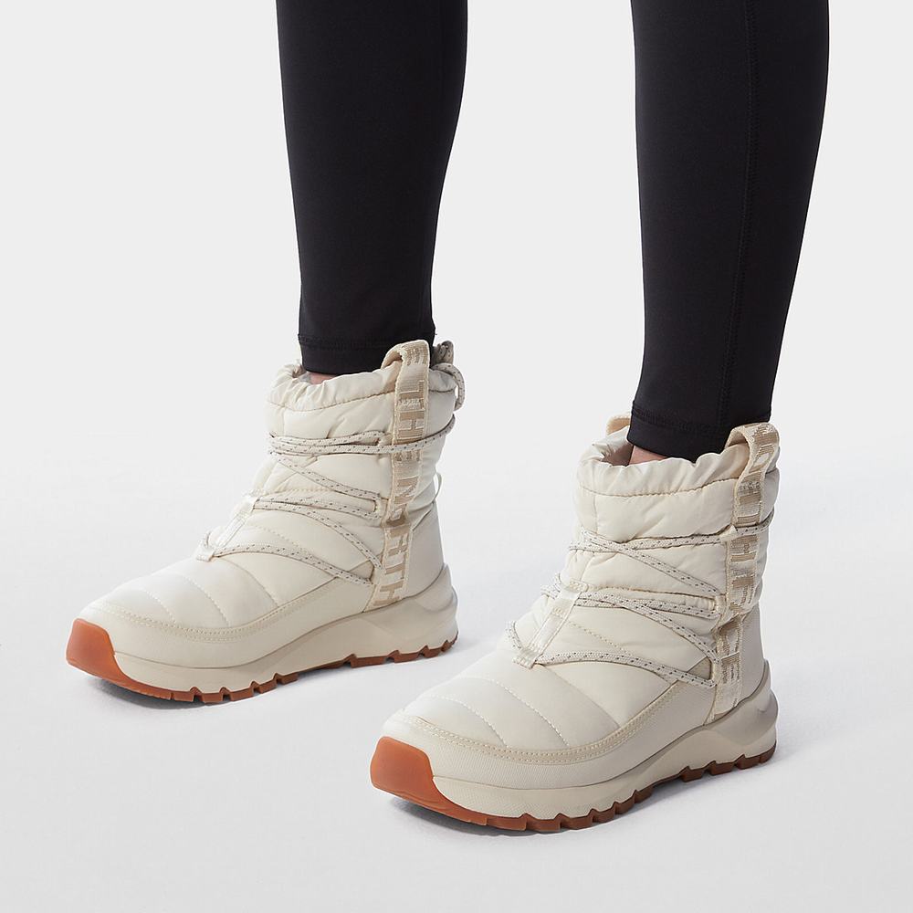 Cizmy The North Face THERMOBALL™ Cipkovane-Up Damske Biele | ONU-361725