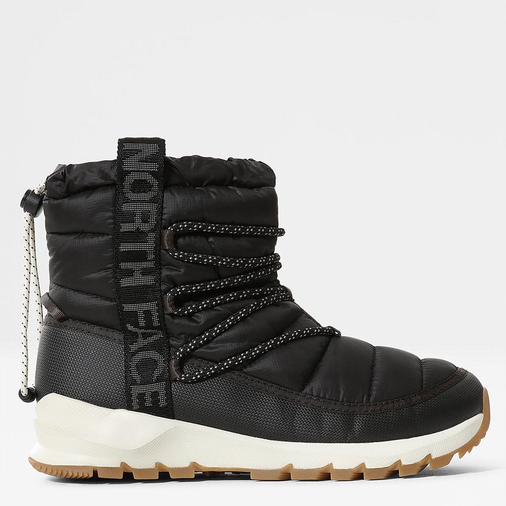 Cizmy The North Face THERMOBALL™ Cipkovane-Up Damske Čierne Biele | SPW-901256