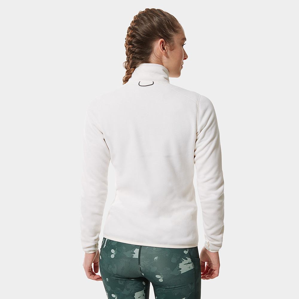 Fleece Mikiny The North Face 100 Glacier Full-Zip Damske Biele | AKG-094326