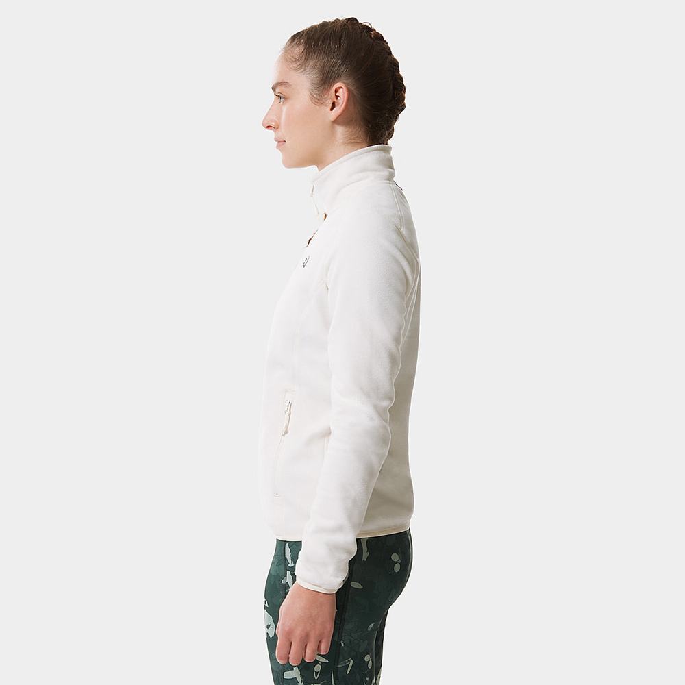 Fleece Mikiny The North Face 100 Glacier Full-Zip Damske Biele | AKG-094326
