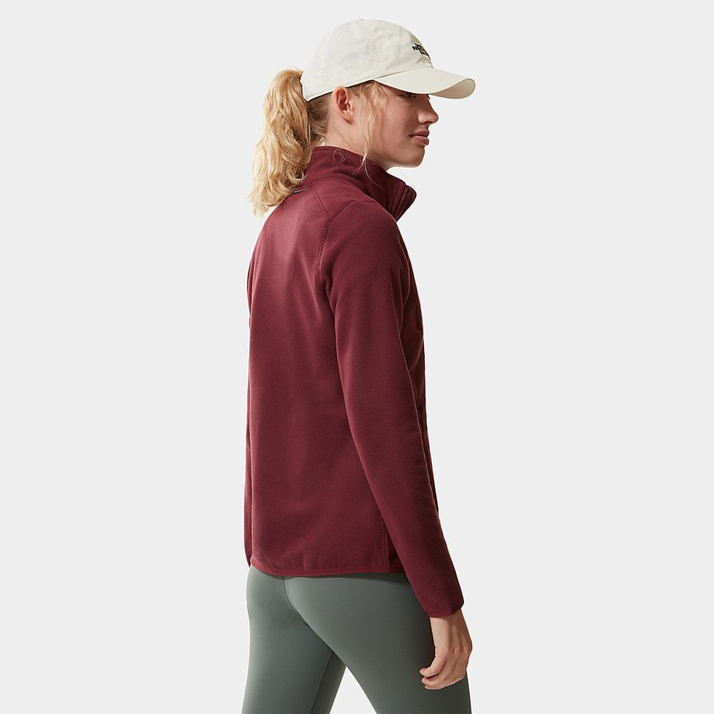 Fleece Mikiny The North Face 100 Glacier Full-Zip Damske Červené | BAU-078324