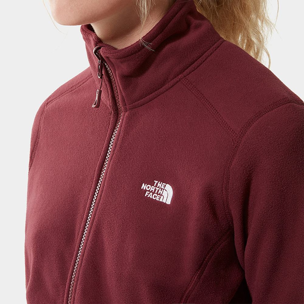 Fleece Mikiny The North Face 100 Glacier Full-Zip Damske Červené | BAU-078324