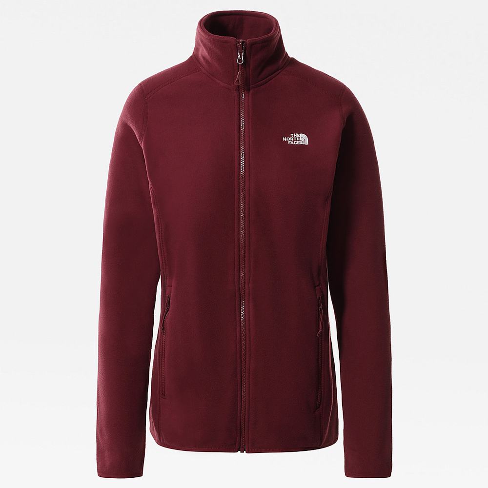 Fleece Mikiny The North Face 100 Glacier Full-Zip Damske Červené | BAU-078324
