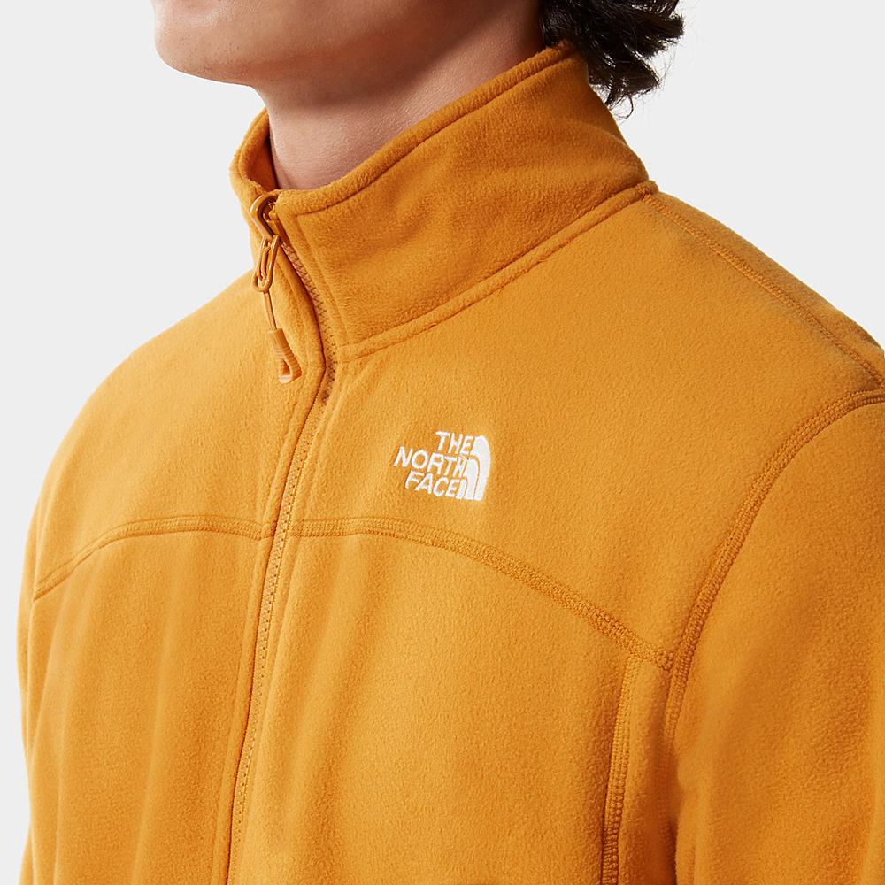 Fleece Mikiny The North Face 100 Glacier Full-Zip Panske Žlté | DMZ-203948