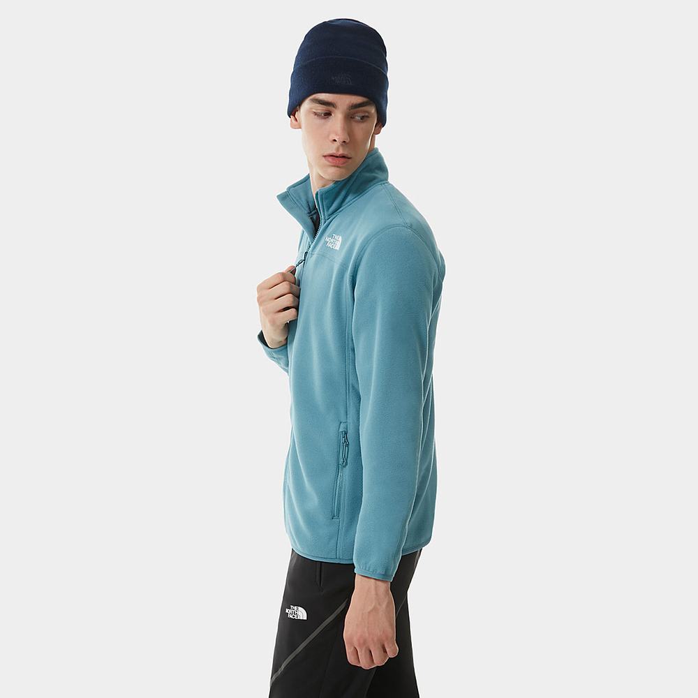 Fleece Mikiny The North Face 100 Glacier Full-Zip Panske Modre | HOW-942836