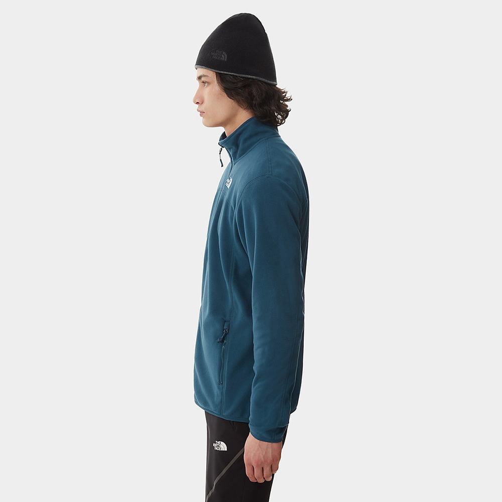 Fleece Mikiny The North Face 100 Glacier Full-Zip Panske Modre | KIF-514903