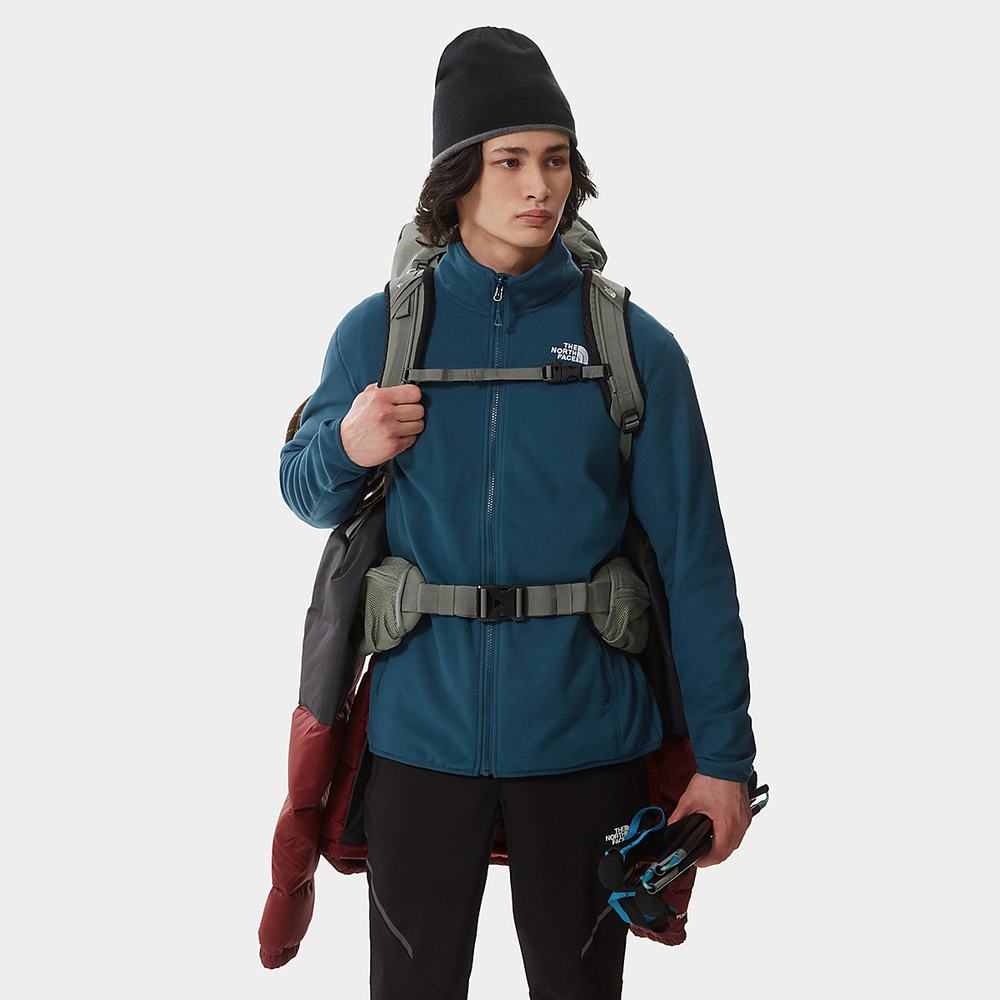 Fleece Mikiny The North Face 100 Glacier Full-Zip Panske Modre | KIF-514903