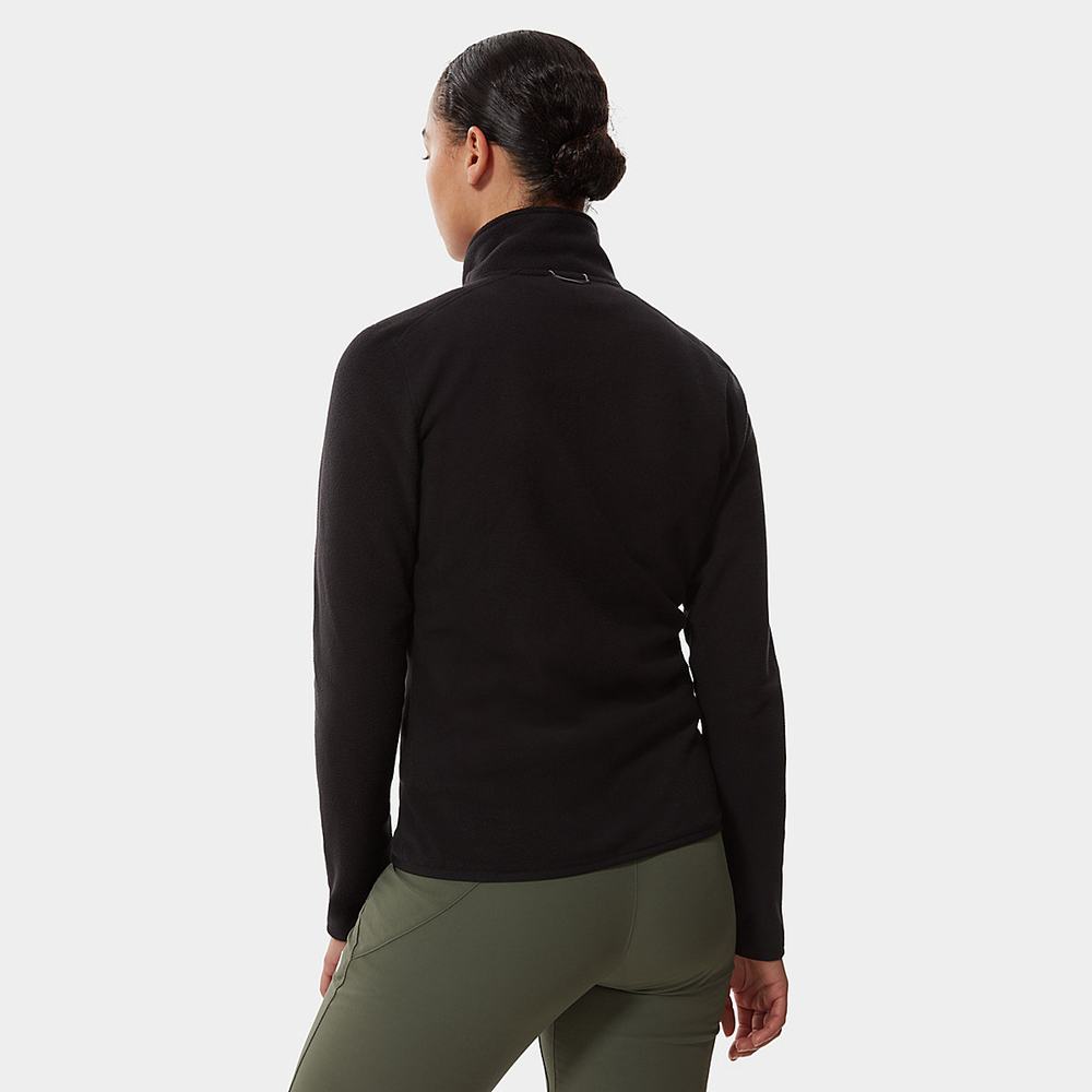 Fleece Mikiny The North Face 100 Glacier Full-Zip Damske Čierne | MNO-527493