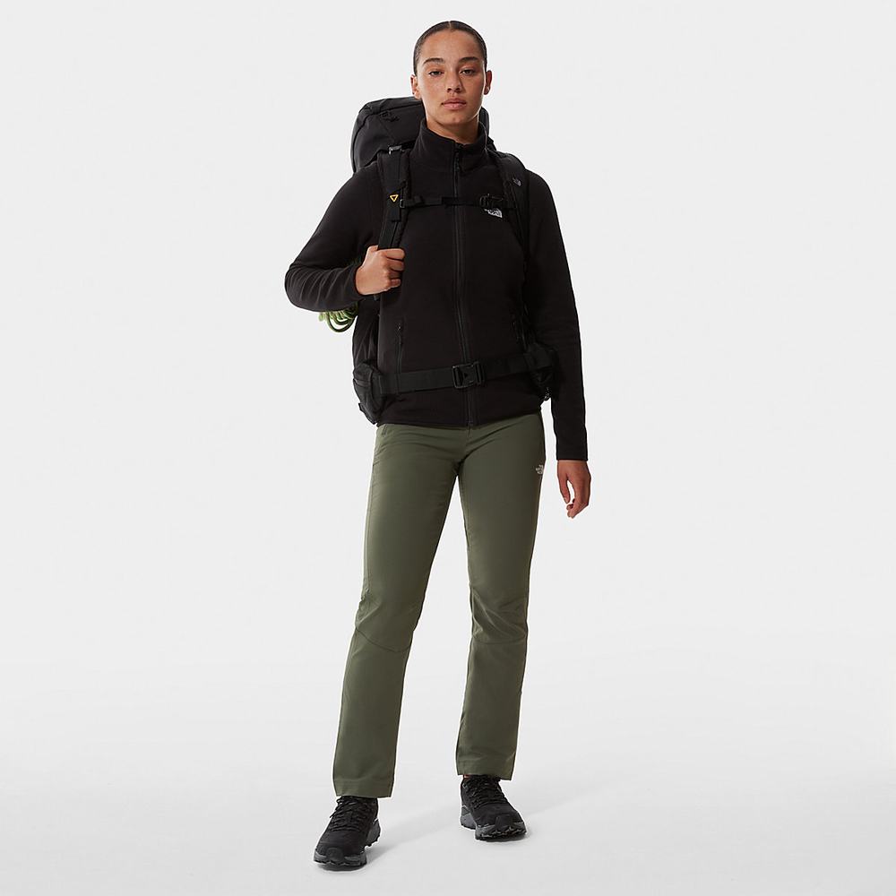Fleece Mikiny The North Face 100 Glacier Full-Zip Damske Čierne | MNO-527493