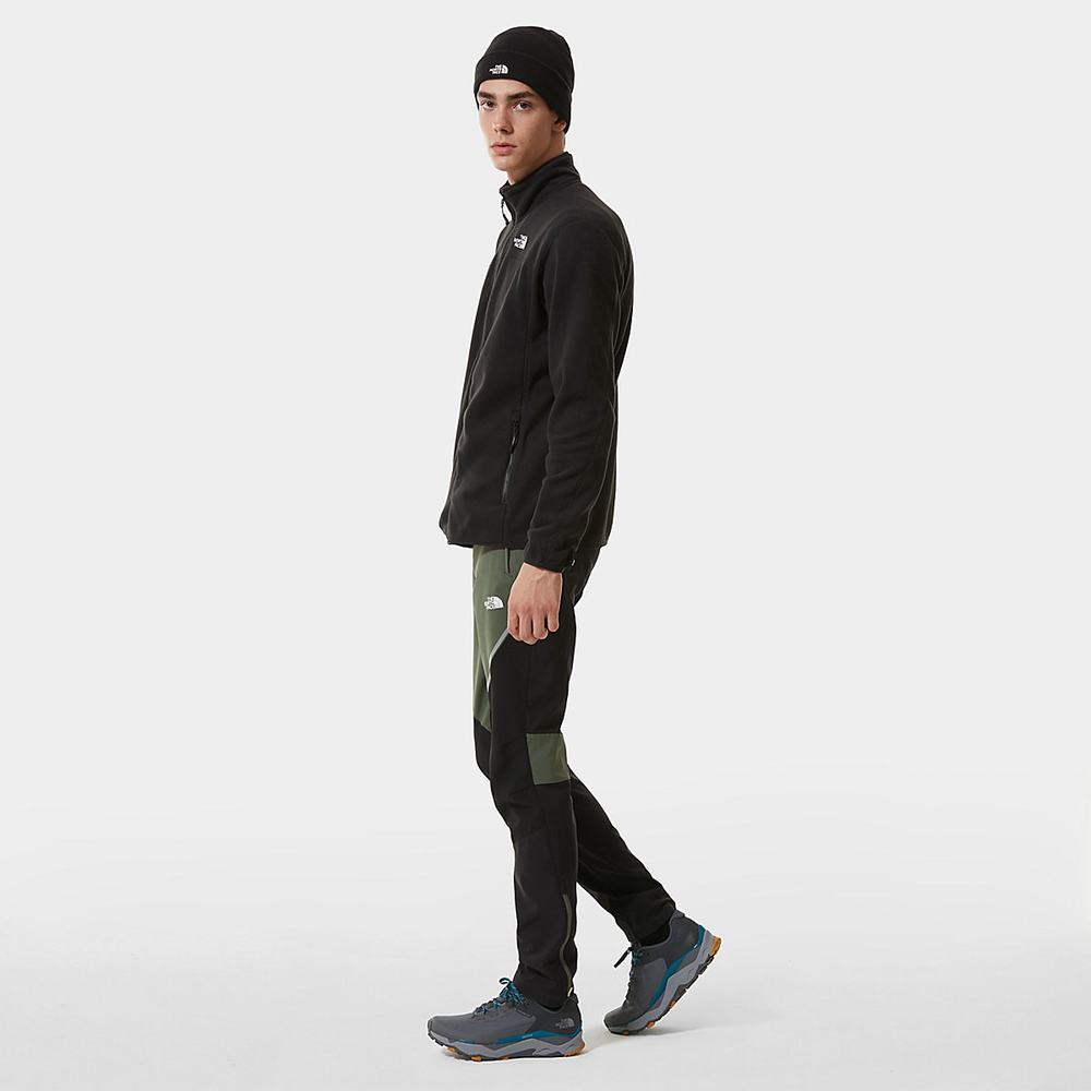 Fleece Mikiny The North Face 100 Glacier Full-Zip Panske Čierne | QUT-346581