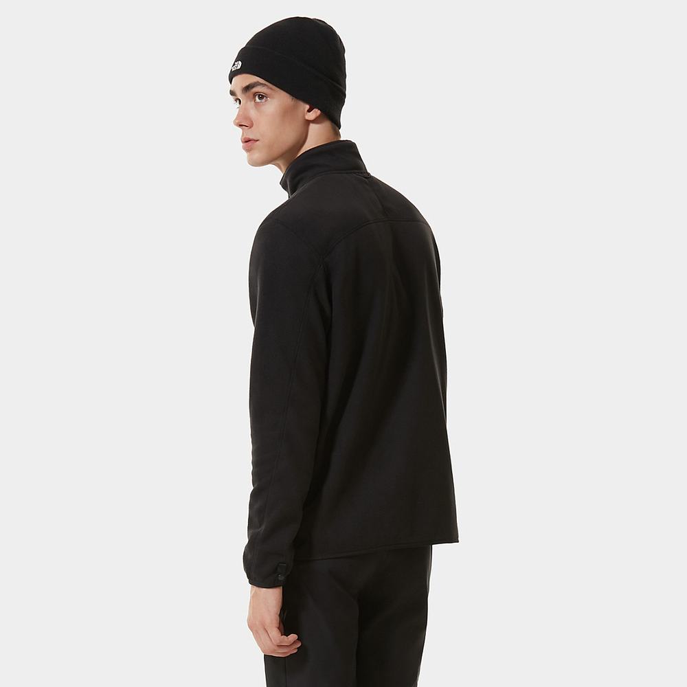 Fleece Mikiny The North Face 100 Glacier Full-Zip Panske Čierne | QUT-346581