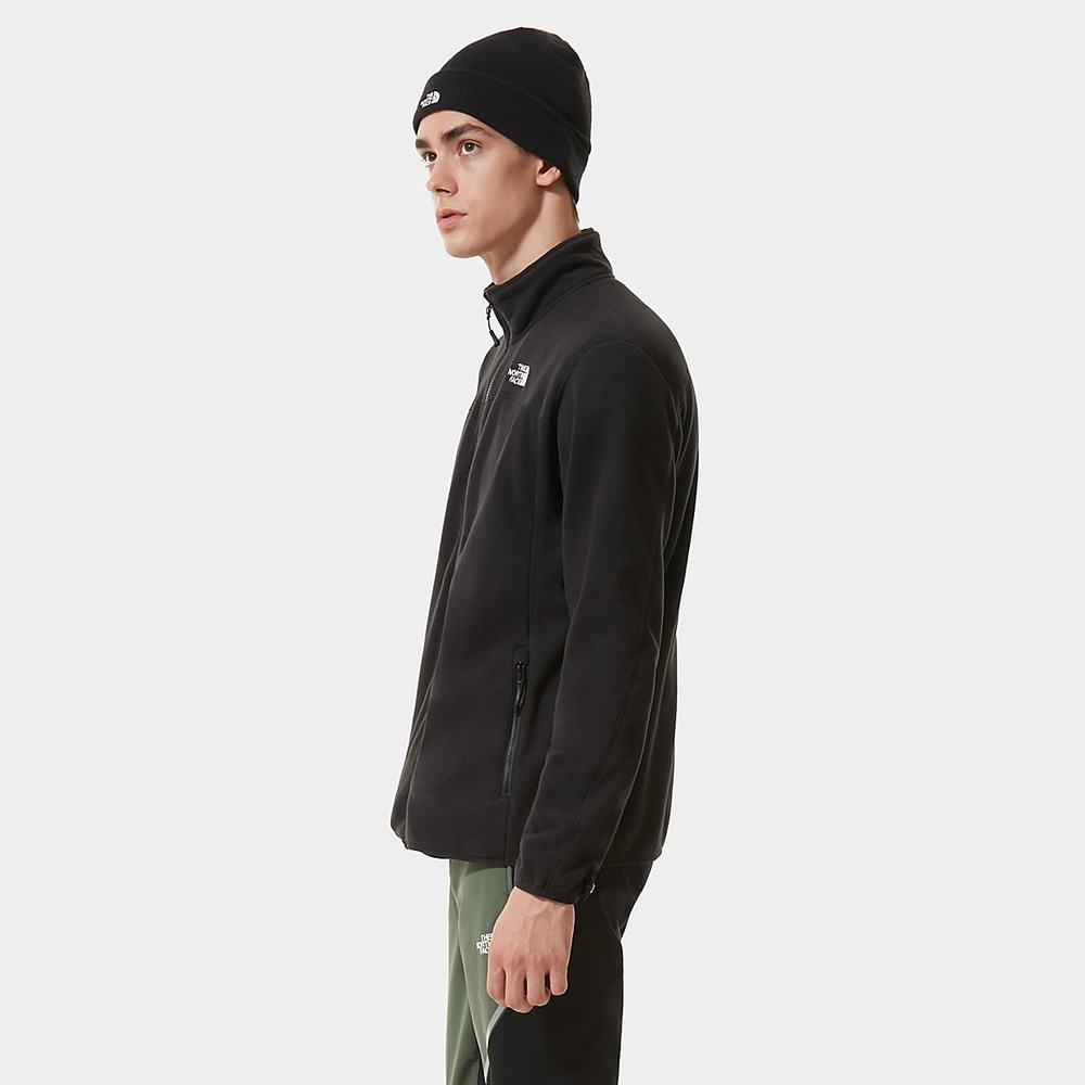 Fleece Mikiny The North Face 100 Glacier Full-Zip Panske Čierne | QUT-346581