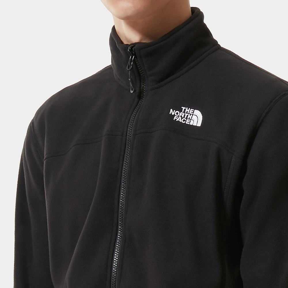 Fleece Mikiny The North Face 100 Glacier Full-Zip Panske Čierne | QUT-346581