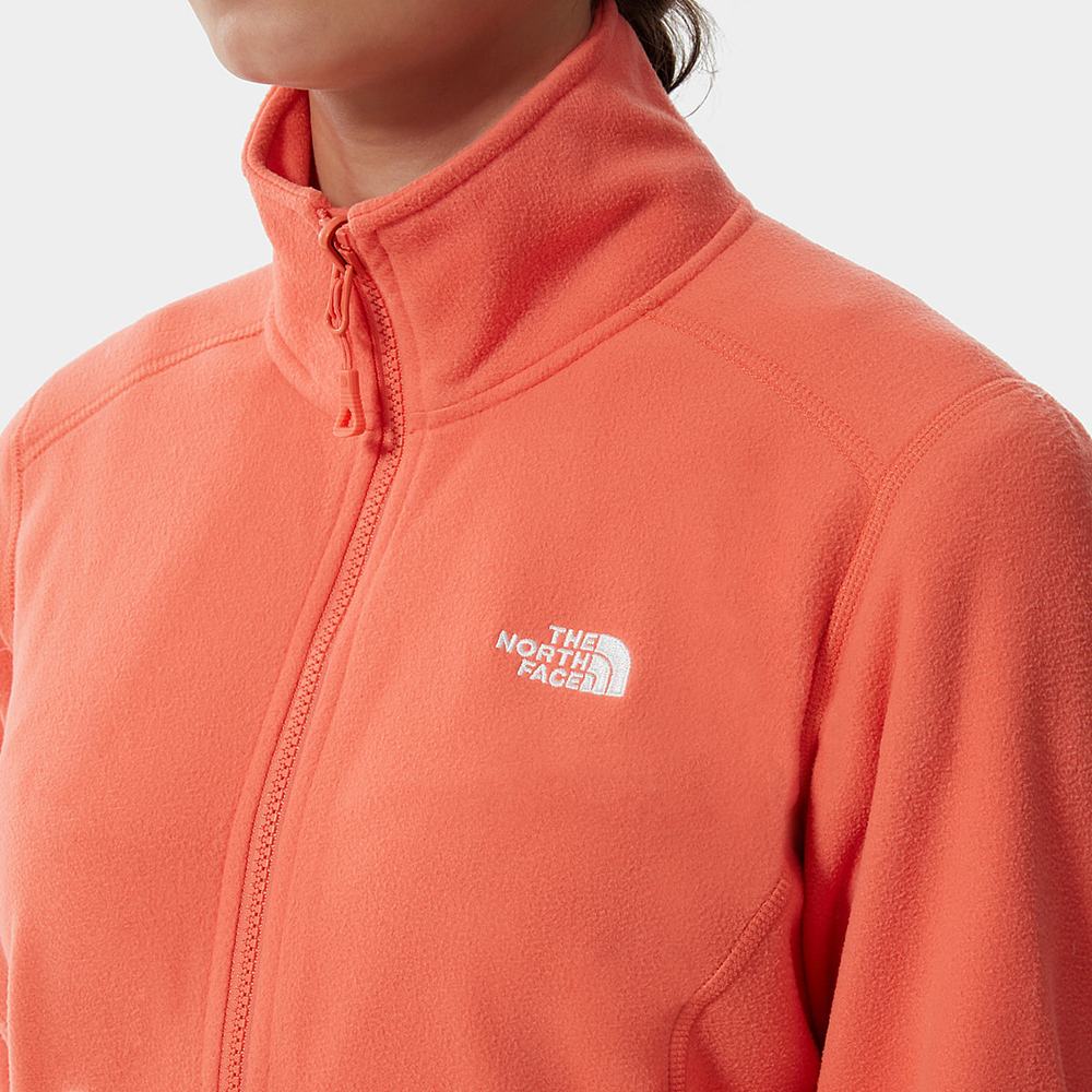Fleece Mikiny The North Face 100 Glacier Full-Zip Damske Oranžové | QYX-452906