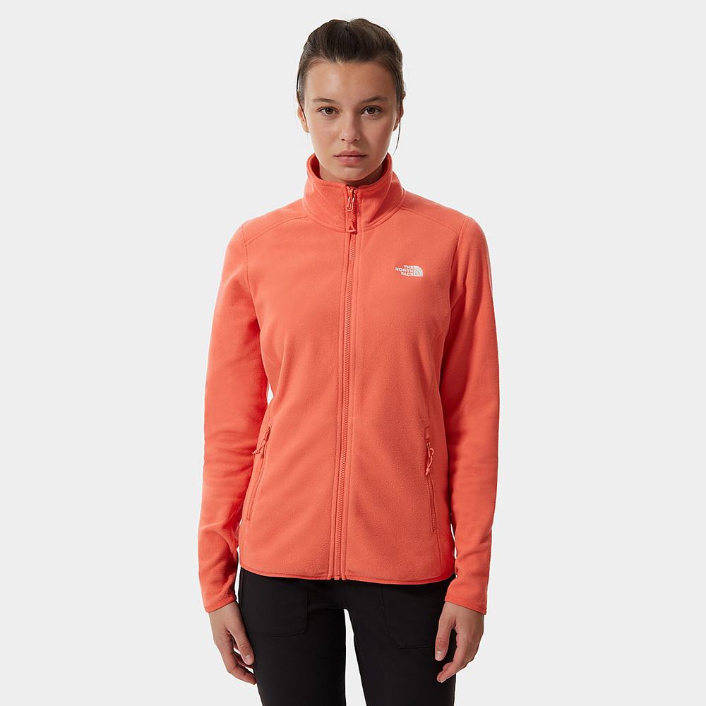 Fleece Mikiny The North Face 100 Glacier Full-Zip Damske Oranžové | QYX-452906