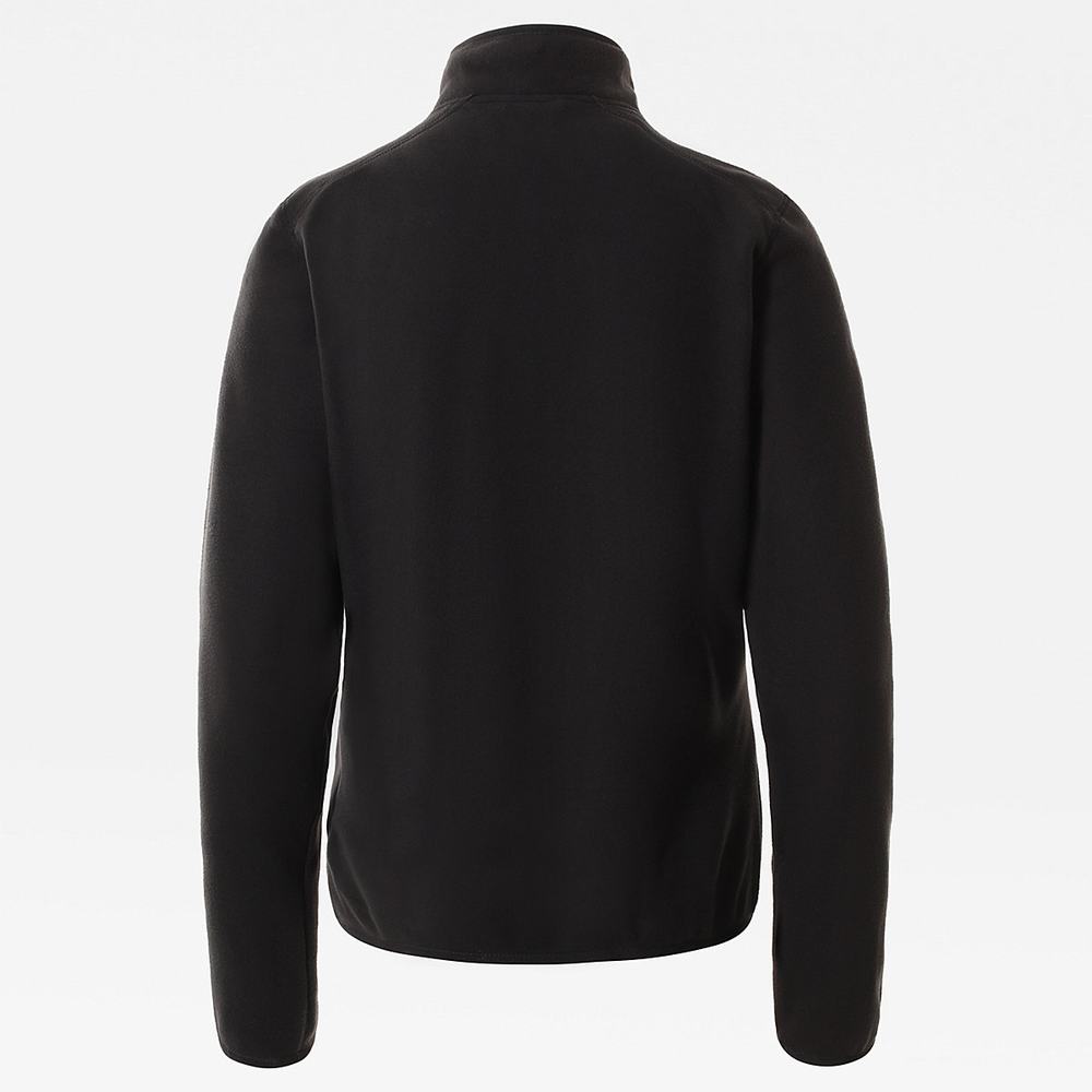 Fleece Mikiny The North Face 100 Glacier Quarter-Zip Damske Čierne | STN-985710