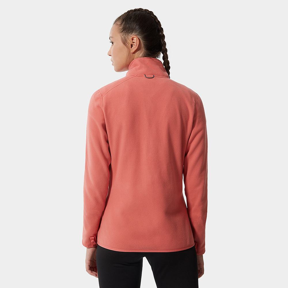 Fleece Mikiny The North Face 100 Glacier Full-Zip Damske Ruzove | UDZ-391807